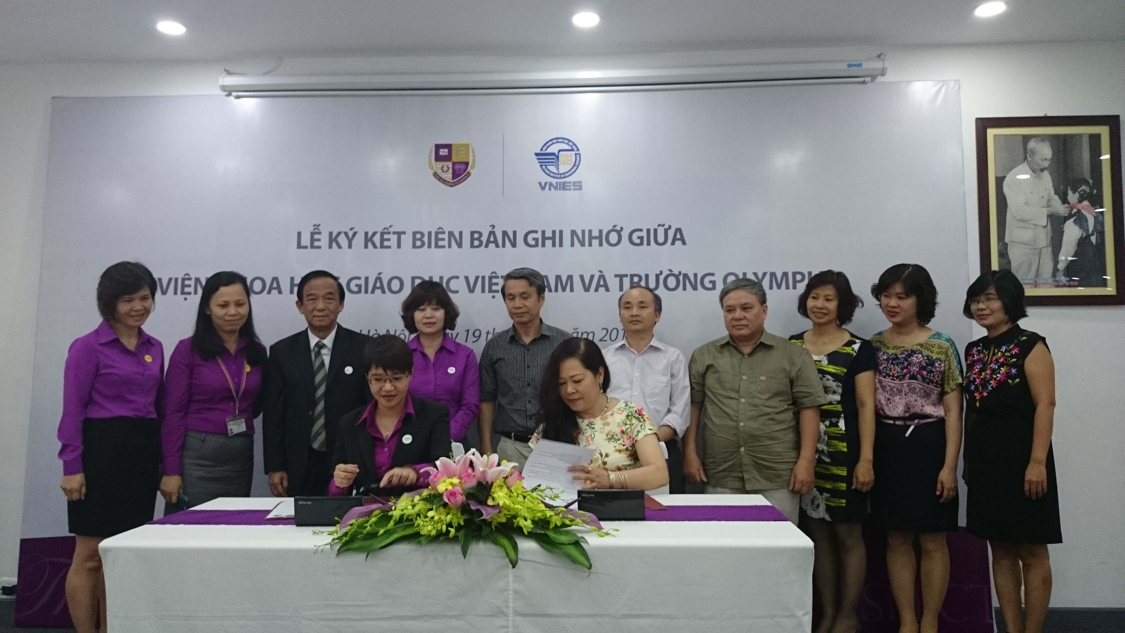 Lễ ký kết Biên bản ghi nhớ giữa Viện Khoa học giáo dục Việt Nam với Trường Phổ thông liên cấp Olympia