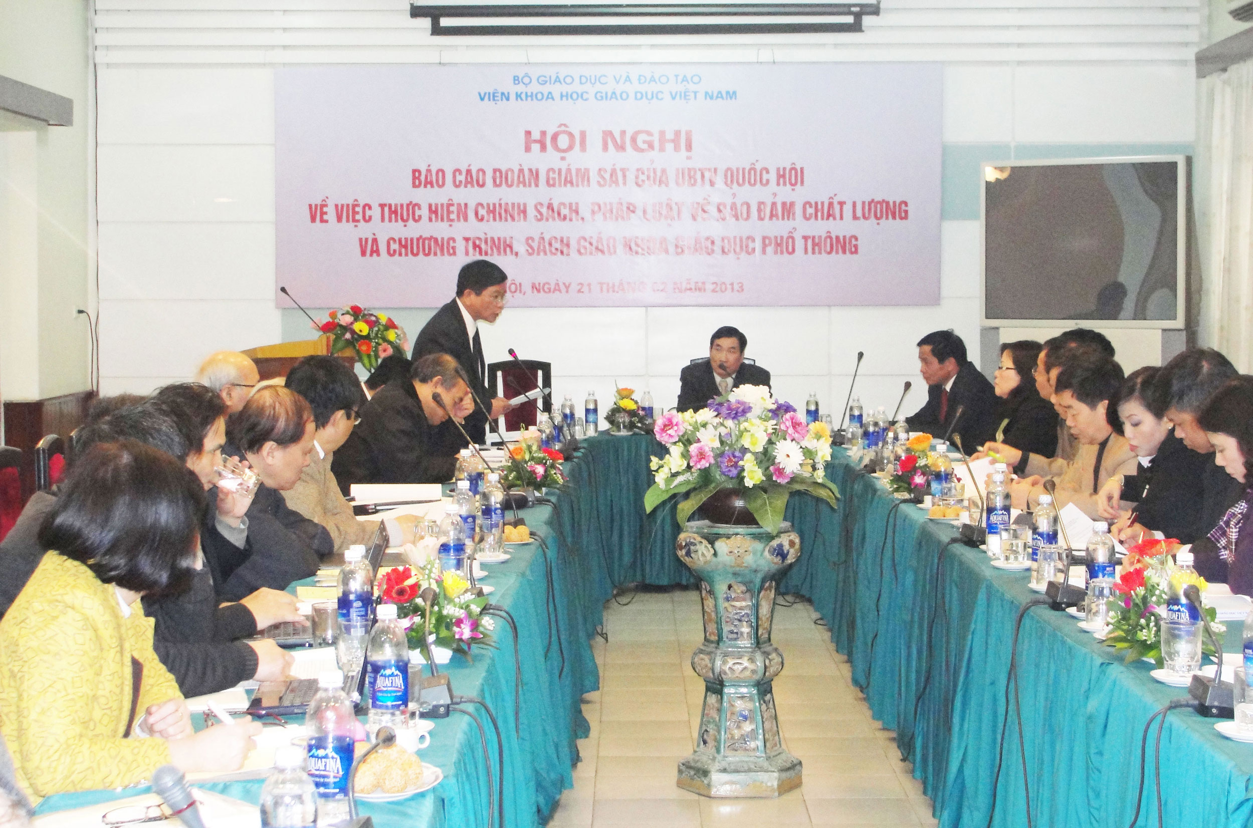 Đoàn giám sát của Ủy ban Thường vụ Quốc hội làm việc với Viện Khoa học giáo dục Việt Nam