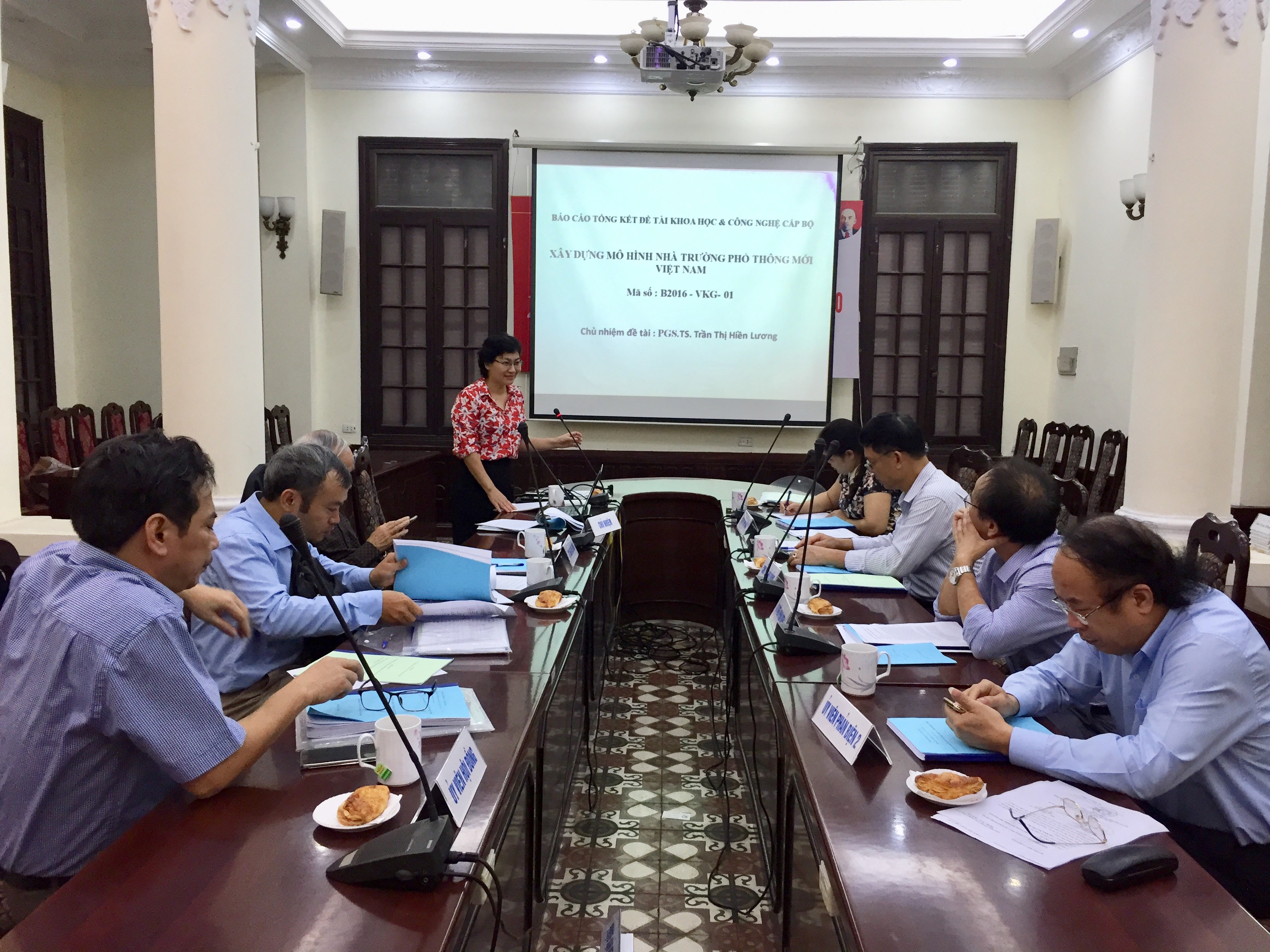 Nghiệm thu đề tài khoa học và công nghệ cấp bộ “Xây dựng mô hình nhà trường phổ thông mới Việt Nam”