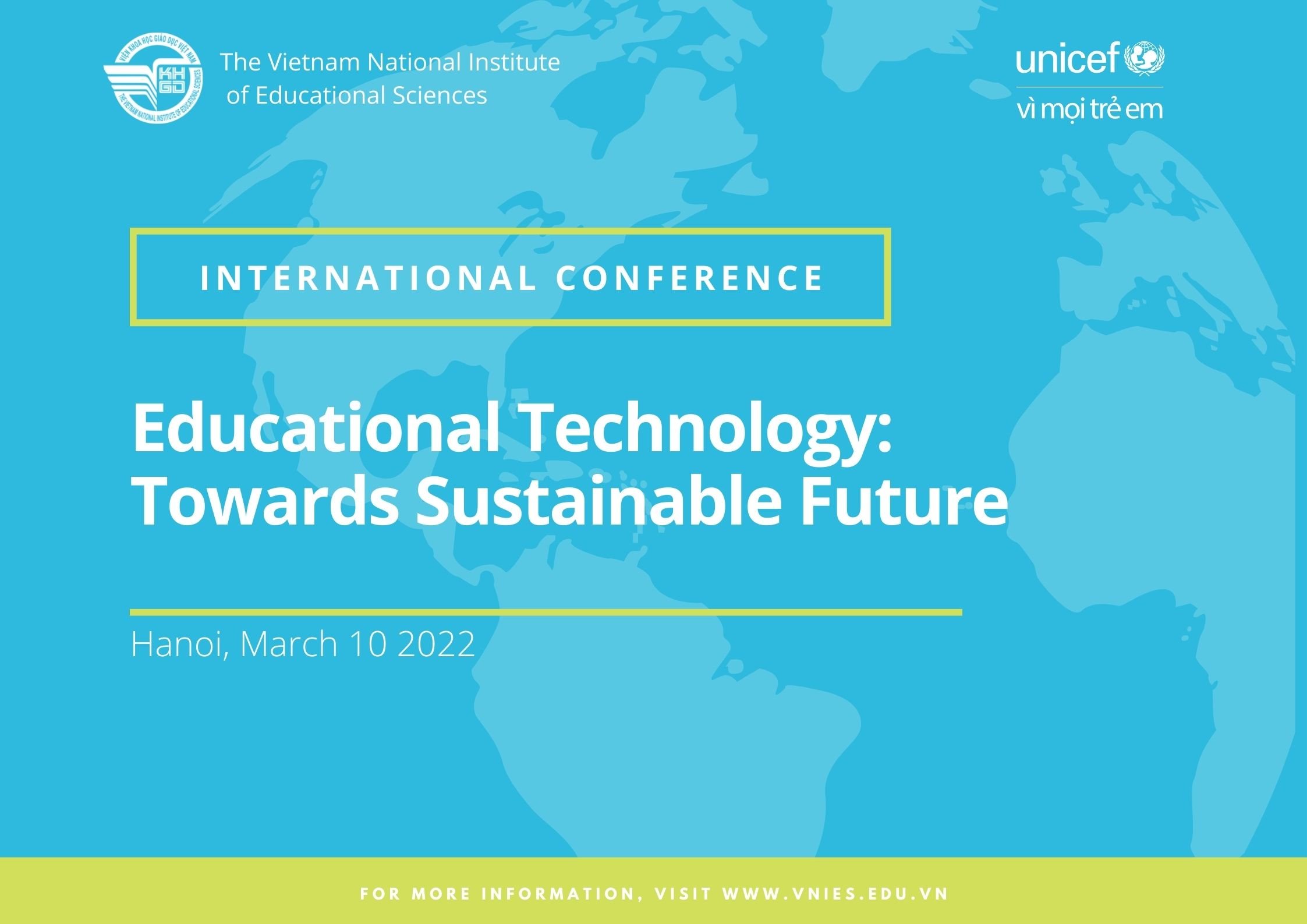 Thông báo Hội thảo Công nghệ giáo dục - Hướng tới tương lai bền vững